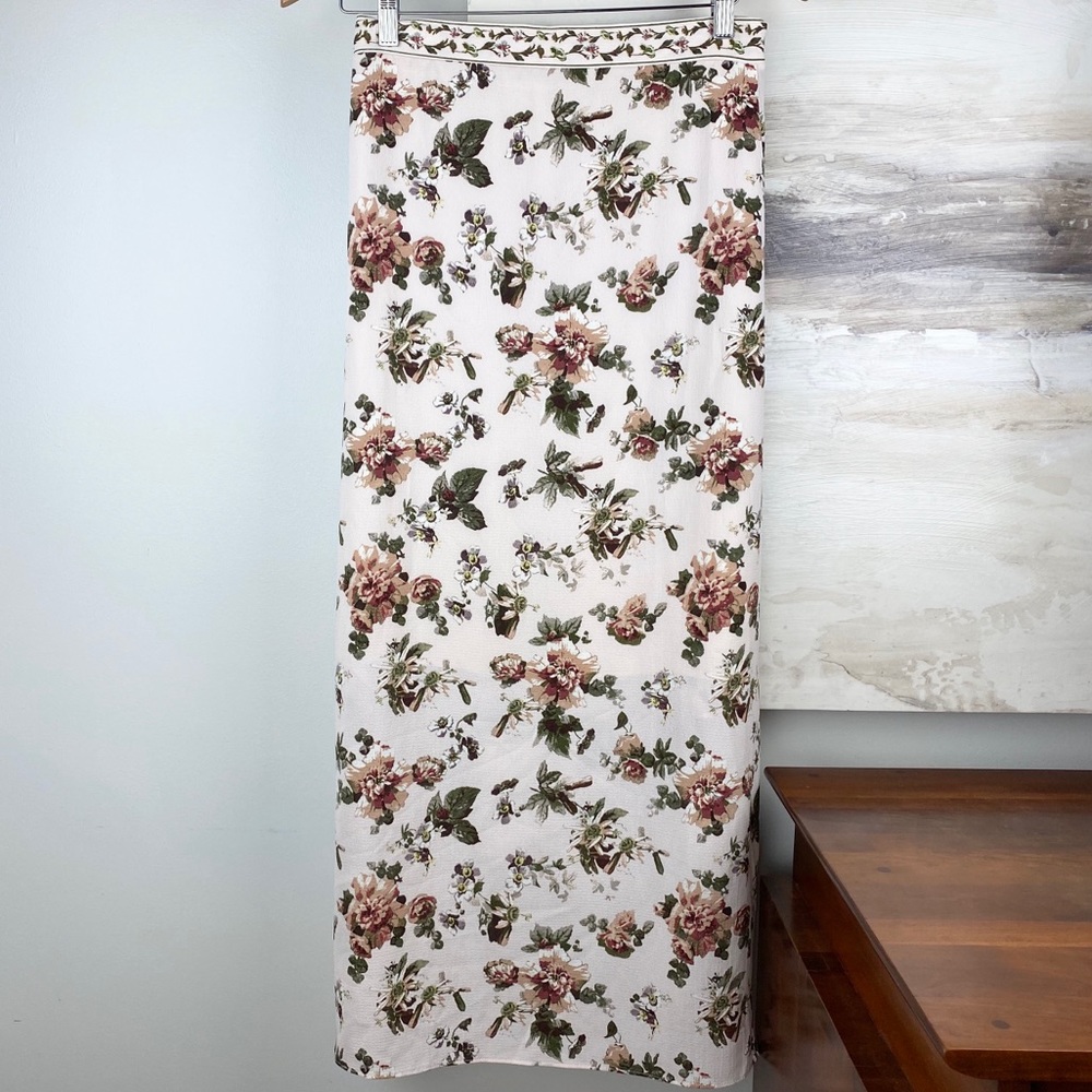 Max Studio Floral Wrap Skirt | Victorian Academia - Picture 3 of 12